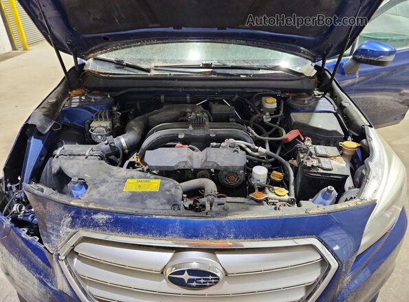 4S3BNAN69G3034895 2016 SUBARU LEGACY Blue Rear interior view