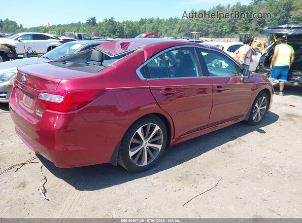 4S3BNAN69G3058713 2016 SUBARU LEGACY Red Rear right