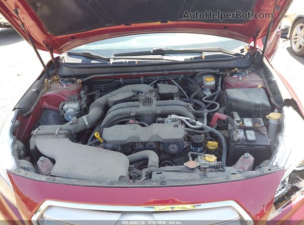 4S3BNAN69G3058713 2016 SUBARU LEGACY Red Rear view