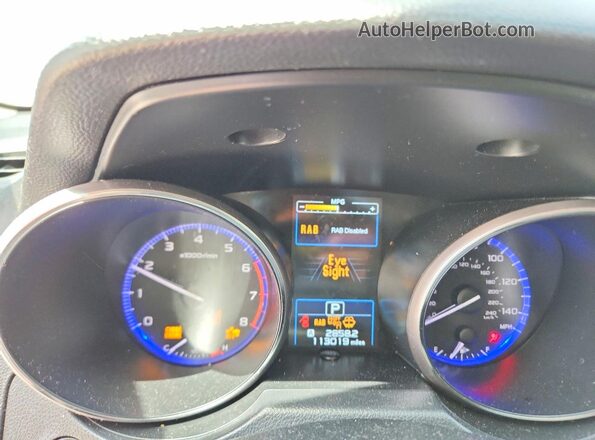 4S3BNAN6XJ3021676 2018 SUBARU LEGACY Black Вид щитка приладів