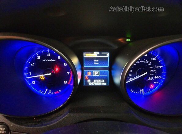 4S3BNAR66H3054713 2017 SUBARU LEGACY Blue Widok zestawu wskaźników