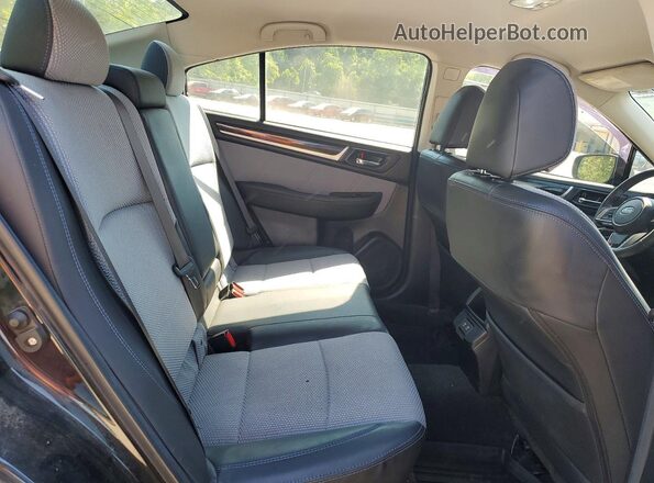 4S3BNAR67K3035398 2019 SUBARU LEGACY Black Widok tylnych siedzeń