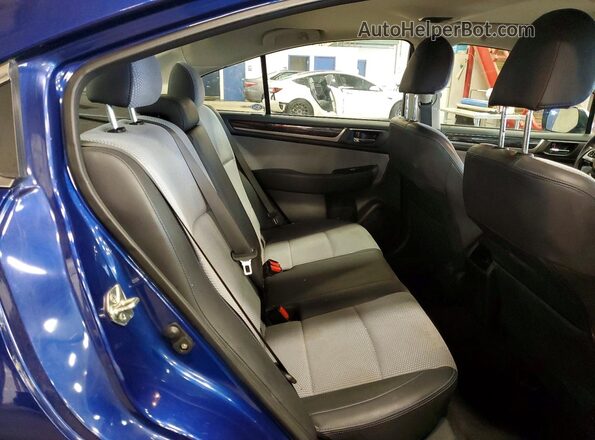 4S3BNAR6XH3004932 2017 SUBARU LEGACY Blue Rear seats view