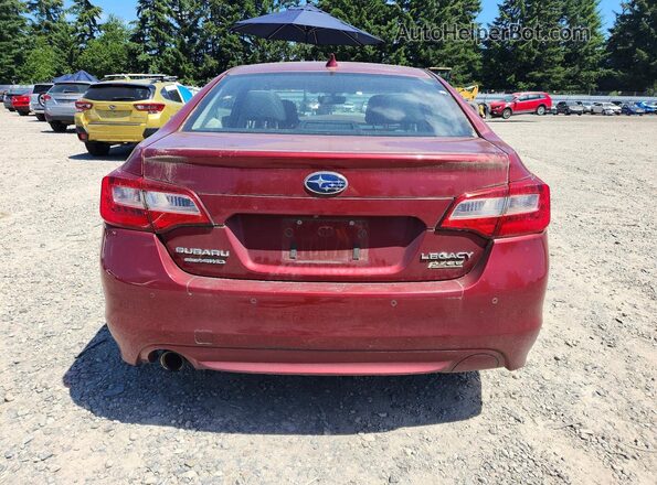 4S3BNAS63H3064089 2017 SUBARU LEGACY Бордовый Вид сзади
