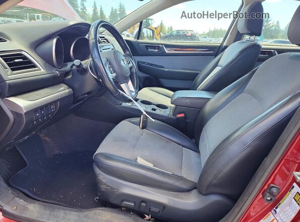 4S3BNAS63H3064089 2017 SUBARU LEGACY Бордовый Вид салона спереди