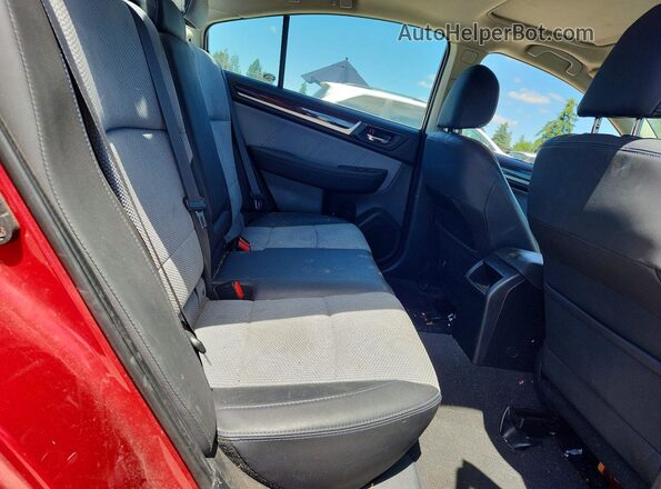 4S3BNAS63H3064089 2017 SUBARU LEGACY Бордовый Вид задних сидений