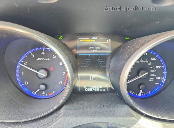 4S3BNAS63H3064089 2017 SUBARU LEGACY Бордовый Вид щитка приборов