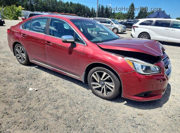 4S3BNAS63H3064089 2017 SUBARU LEGACY Бордовый Передняя правая четверть