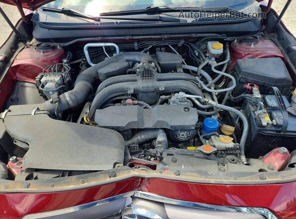 4S3BNAS63H3064089 2017 SUBARU LEGACY Бордовый Вид задней части салона