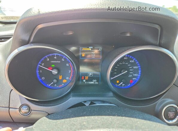 4S3BNAS6XH3057155 2017 SUBARU LEGACY Silver Instrument cluster view