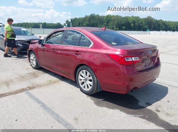 4S3BNBC60G3051240 2016 SUBARU LEGACY Red უკანა მარცხენა
