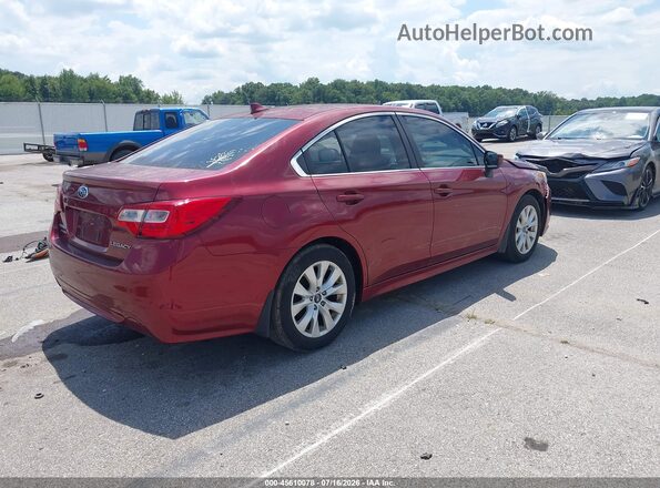 4S3BNBC60G3051240 2016 SUBARU LEGACY Red უკანა მარჯვენა