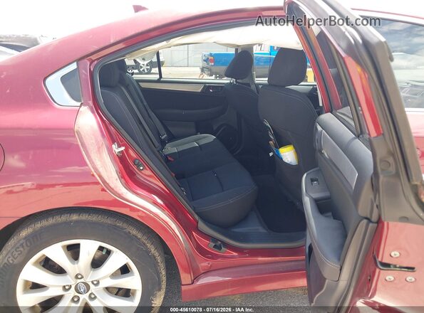4S3BNBC60G3051240 2016 SUBARU LEGACY Red VIN კოდის სტიკერის ხედი