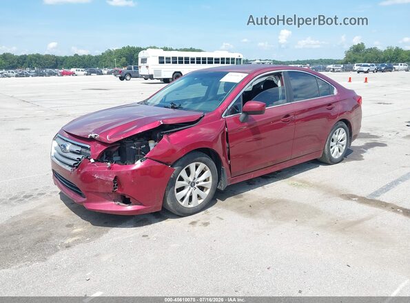 4S3BNBC60G3051240 2016 SUBARU LEGACY Red წინა მარცხენა ხედი სამი მეოთხედიდან