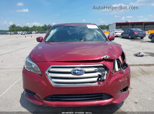 4S3BNBC60G3051240 2016 SUBARU LEGACY Red უკანა სალონის ხედი