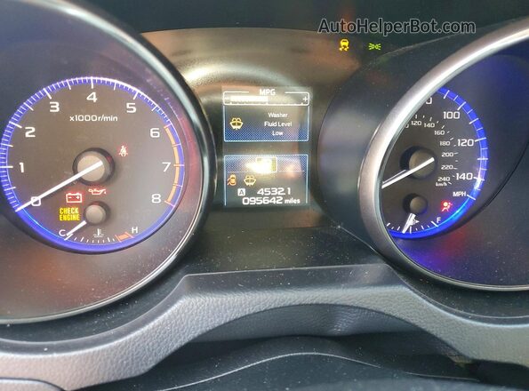 4S3BNBC63G3044282 2016 SUBARU LEGACY Red Սարքավորումների վահանակի տեսք