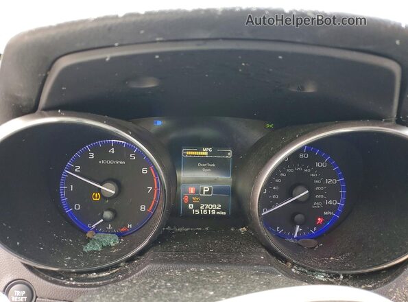 4S3BNBD61G3003079 2016 SUBARU LEGACY Black Instrument cluster view