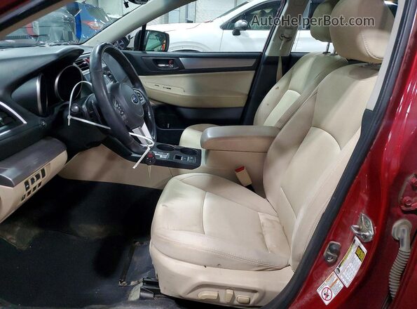 4S3BNBE65G3012415 2016 SUBARU LEGACY Burgundy Vista interior delantera
