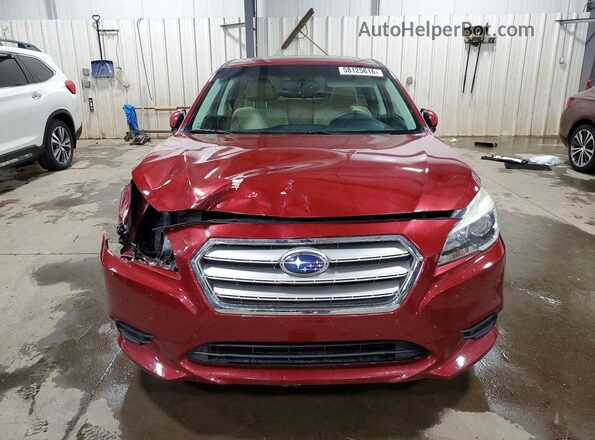 4S3BNBE65G3012415 2016 SUBARU LEGACY Burgundy Vista frontal