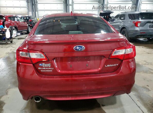 4S3BNBE65G3012415 2016 SUBARU LEGACY Burgundy Vista trasera