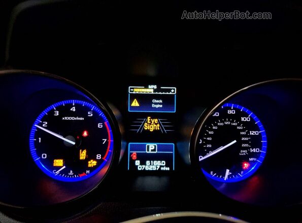 4S3BNBF63G3031270 2016 SUBARU LEGACY Белый Вид щитка приборов