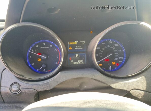 4S3BNBJ61G3015396 2016 SUBARU LEGACY Белый Вид щитка приборов