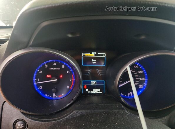 4S3BNEN60J3036839 2018 SUBARU LEGACY Gray ხელსაწყოთა პანელის ხედი