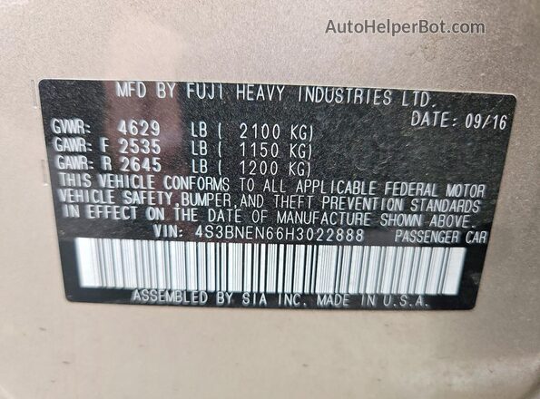 4S3BNEN66H3022888 2017 SUBARU LEGACY Серебряный Вид подкапотного пространства