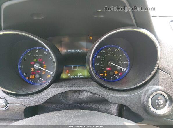 4S3BNEN66H3023233 2017 SUBARU LEGACY White Widok tylnych siedzeń