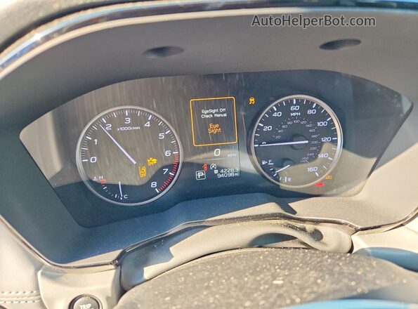 4S3BWAB67L3003933 2020 SUBARU LEGACY Silver Widok zestawu wskaźników