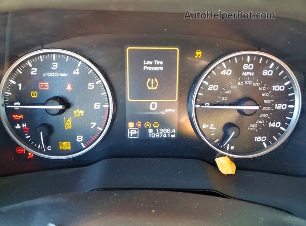 4S3BWAC61L3014585 2020 SUBARU LEGACY White Instrument cluster view