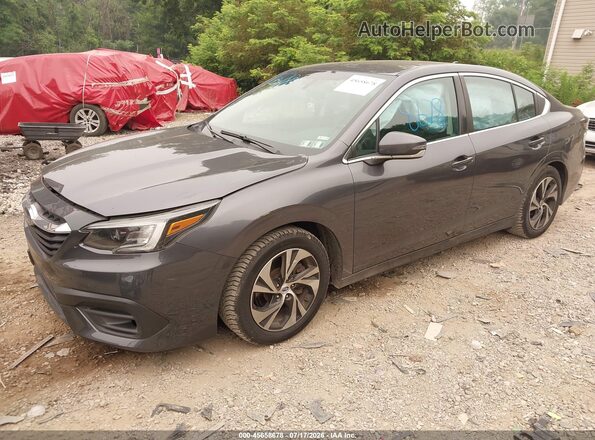 4S3BWAC68L3009321 2020 SUBARU LEGACY Gray Առջևի ձախ երեք քառորդ տեսարան