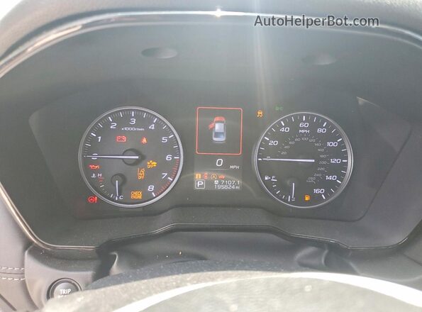 4S3BWAC68L3012705 2020 SUBARU LEGACY Gray Вид щитка приладів