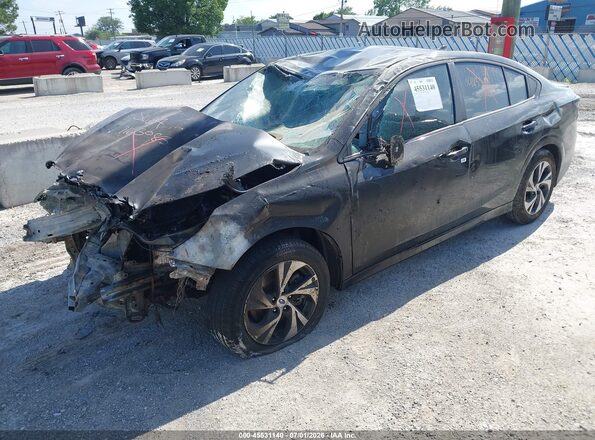 4S3BWAD64S3008048 2025 SUBARU LEGACY Black Առջևի ձախ երեք քառորդ տեսարան