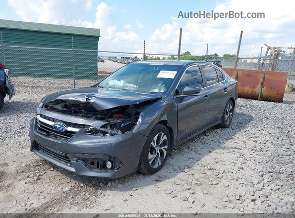 4S3BWAD67N3014415 2022 SUBARU LEGACY Gray წინა მარცხენა ხედი სამი მეოთხედიდან