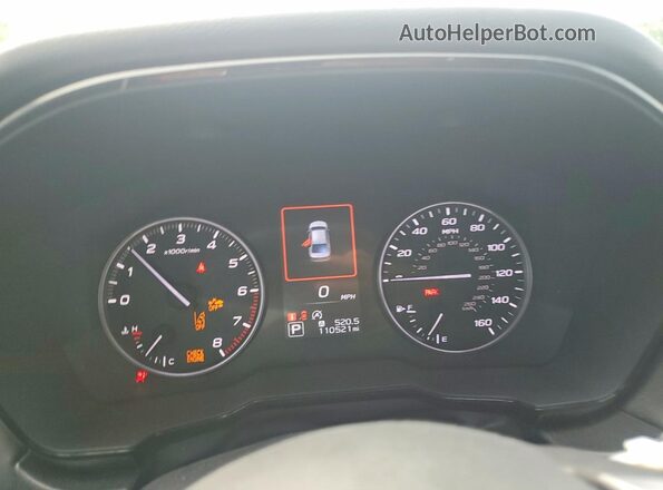 4S3BWAD6XM3018702 2021 SUBARU LEGACY Silver Вид щитка приладів
