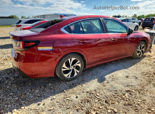 4S3BWAF63N3011122 2022 SUBARU LEGACY Burgundy Հետևի աջ