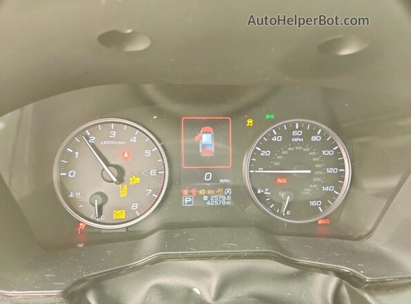 4S3BWAF68S3020605 2025 SUBARU LEGACY White Widok zestawu wskaźników