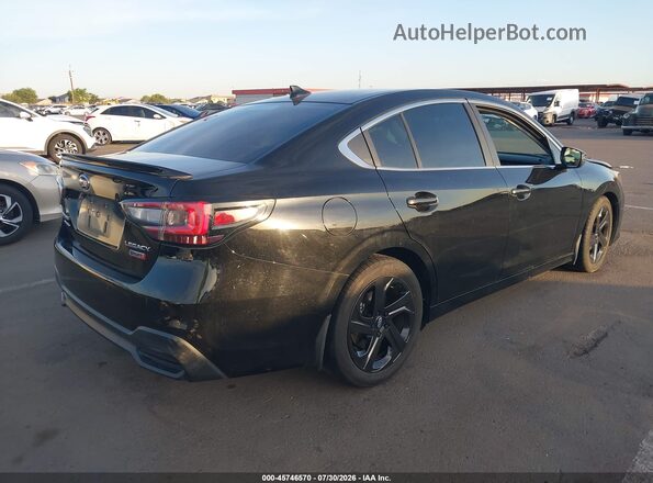 4S3BWAH64N3024345 2022 SUBARU LEGACY Черный Задняя правая четверть