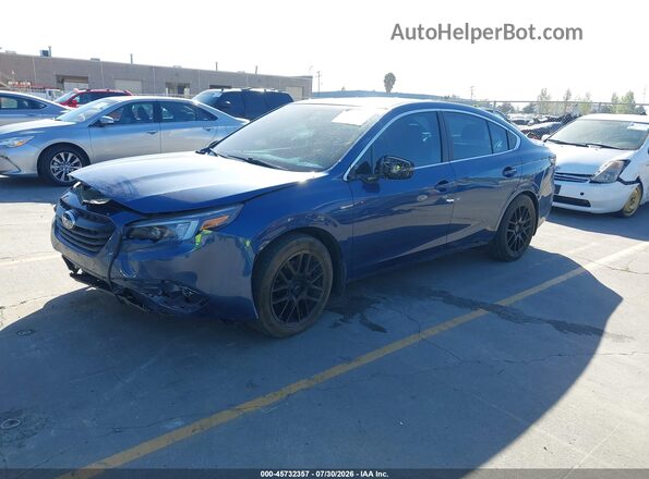 4S3BWAH65M3013885 2021 SUBARU LEGACY Blue Առջևի ձախ երեք քառորդ տեսարան