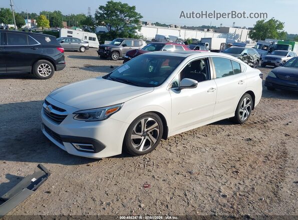 4S3BWAN69L3033060 2020 SUBARU LEGACY White წინა მარცხენა ხედი სამი მეოთხედიდან