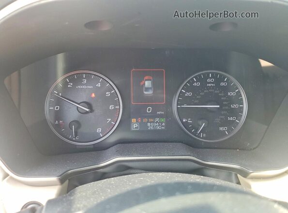4S3BWAN69N3026533 2022 SUBARU LEGACY Black Instrument cluster view