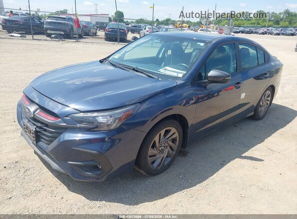 4S3BWGG65P3005939 2023 SUBARU LEGACY Blue წინა მარცხენა ხედი სამი მეოთხედიდან