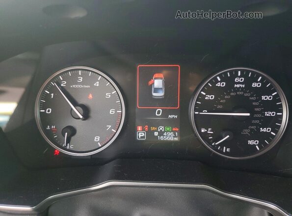 4S3BWGP62P3013142 2023 SUBARU LEGACY Gray Вид щитка приладів