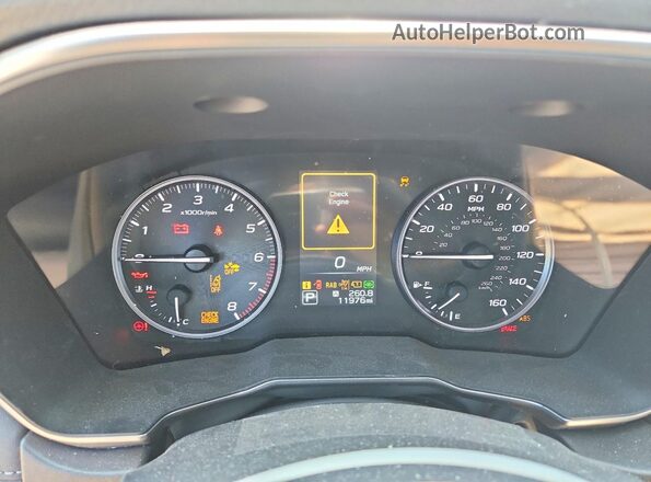 4S3BWGP65R3019052 2024 SUBARU LEGACY Silver Instrument cluster view