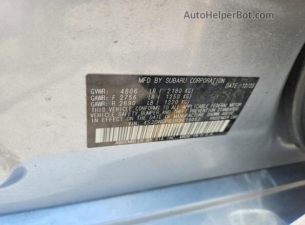 4S3BWGP65R3019052 2024 SUBARU LEGACY Silver Engine compartment view