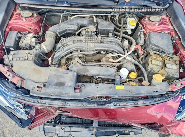4S3GKAA60K1612939 2019 SUBARU IMPREZA Красный Вид задней части салона