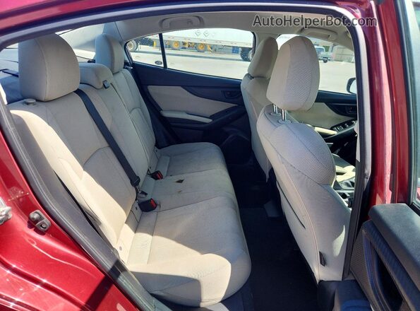 4S3GKAA60K1612939 2019 SUBARU IMPREZA Красный Вид задних сидений