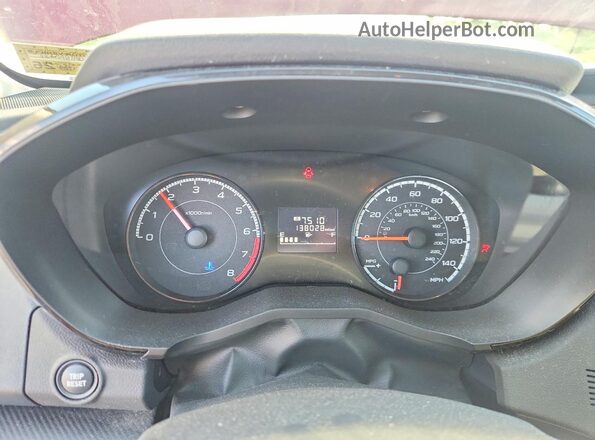 4S3GKAA60K1612939 2019 SUBARU IMPREZA Красный Вид щитка приборов