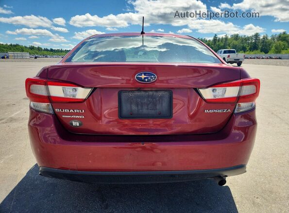 4S3GKAA60K1612939 2019 SUBARU IMPREZA Красный Вид сзади